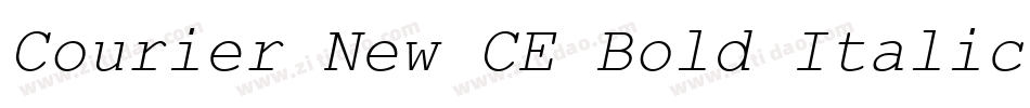 Courier New CE Bold Italic字体转换